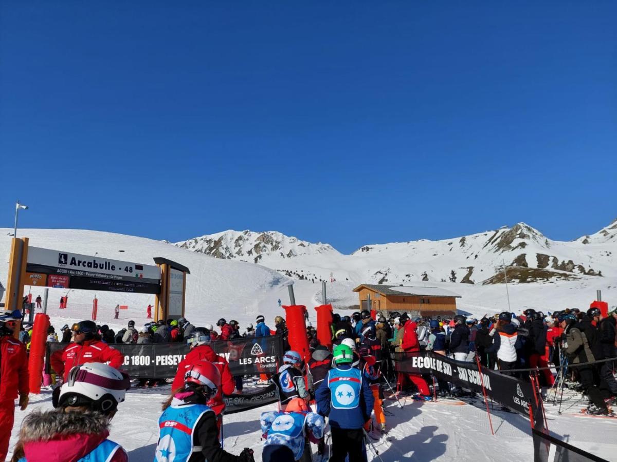 Appartement Arc 1950 M, Ski Au Pied, Piscine Exterieure Chauffee, Remontees Mecaniques A 100M, Sauna Et Salle De Sports Les Arcs  Dış mekan fotoğraf